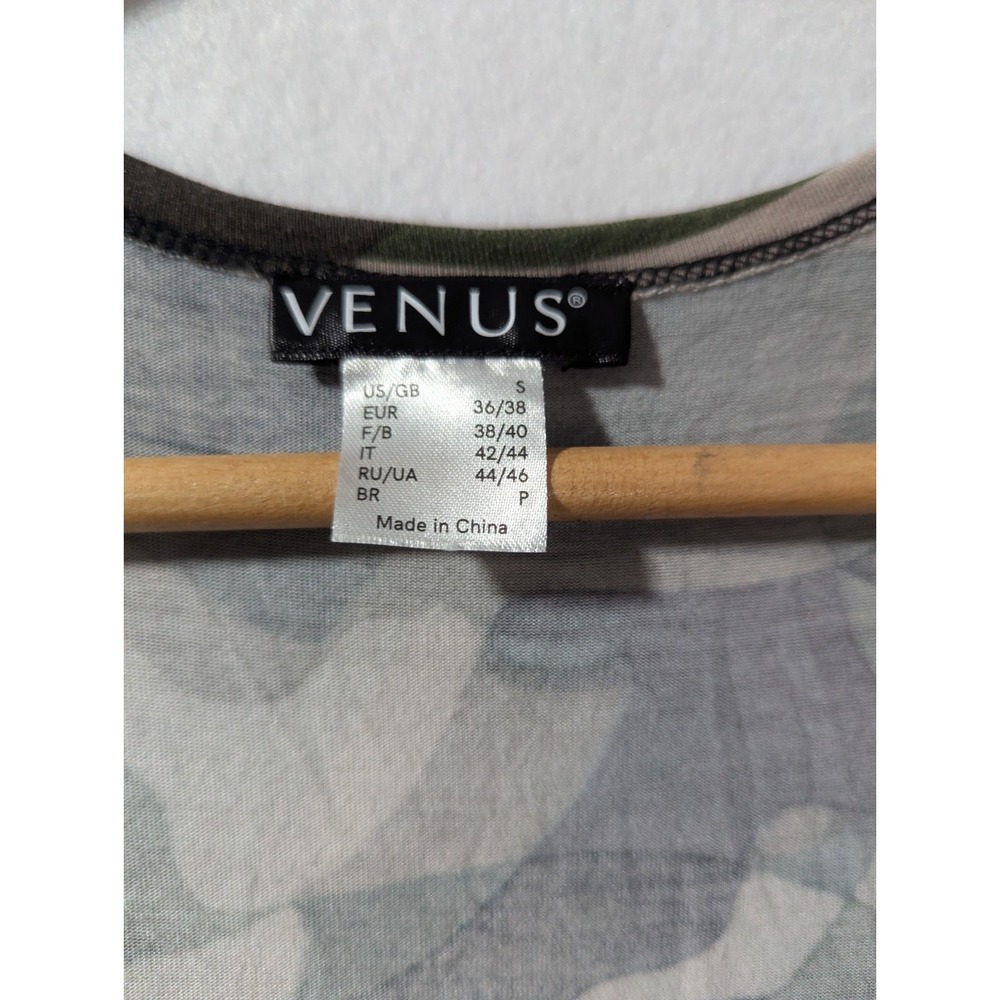Venus‎ Camo Ruched Tank Dress Small Bodycon Sleeveless Midi Army Print - Picture 3 of 8